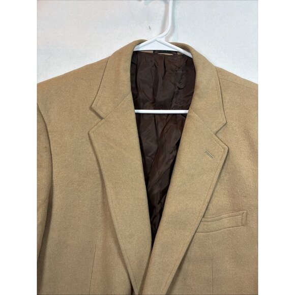 Bret Lawrence 44r Sports Blazer 2 Button  Tan Color - Picture 3 of 16